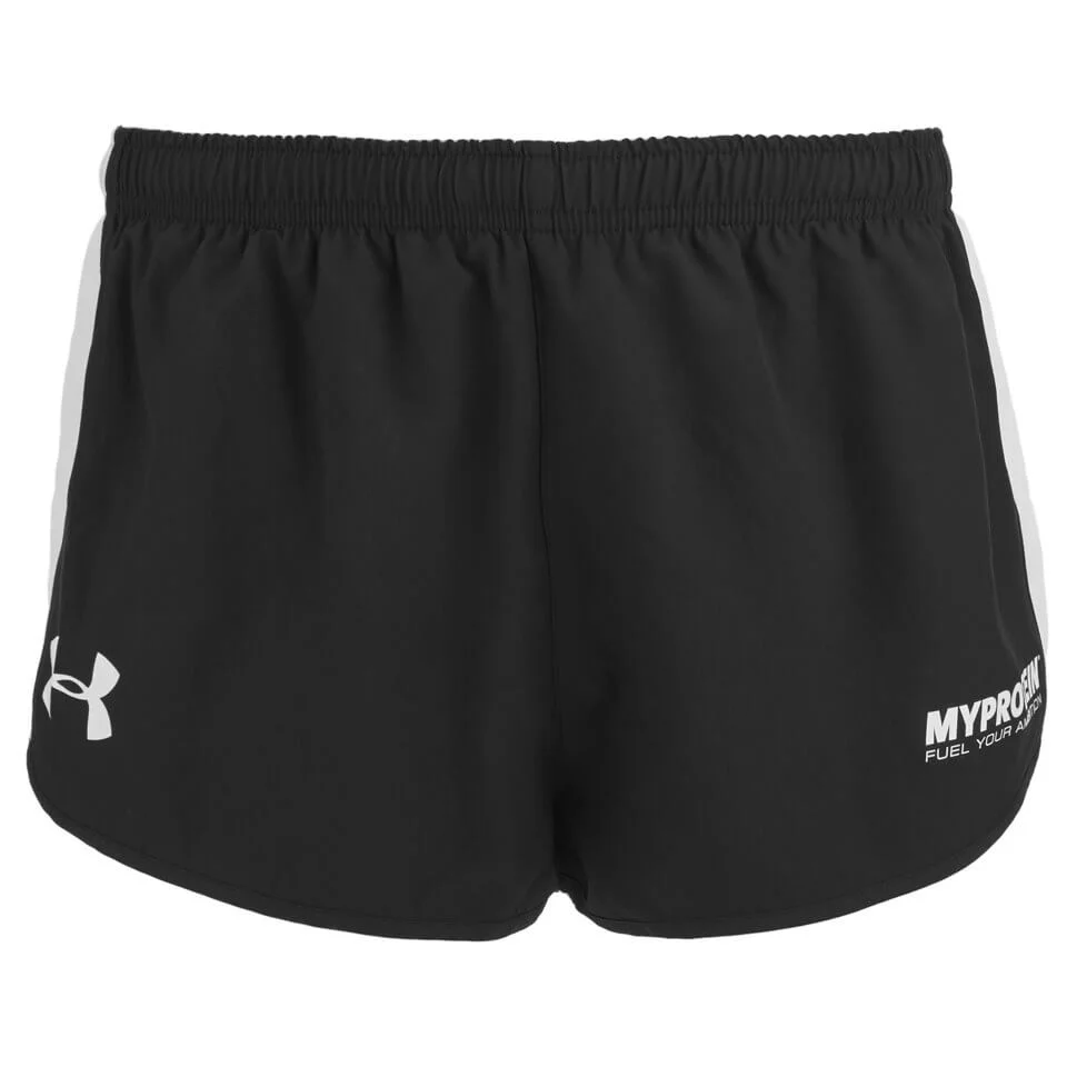 Myprotein Under Armour Men's Athletic Shorts, Black/White Изображение 1