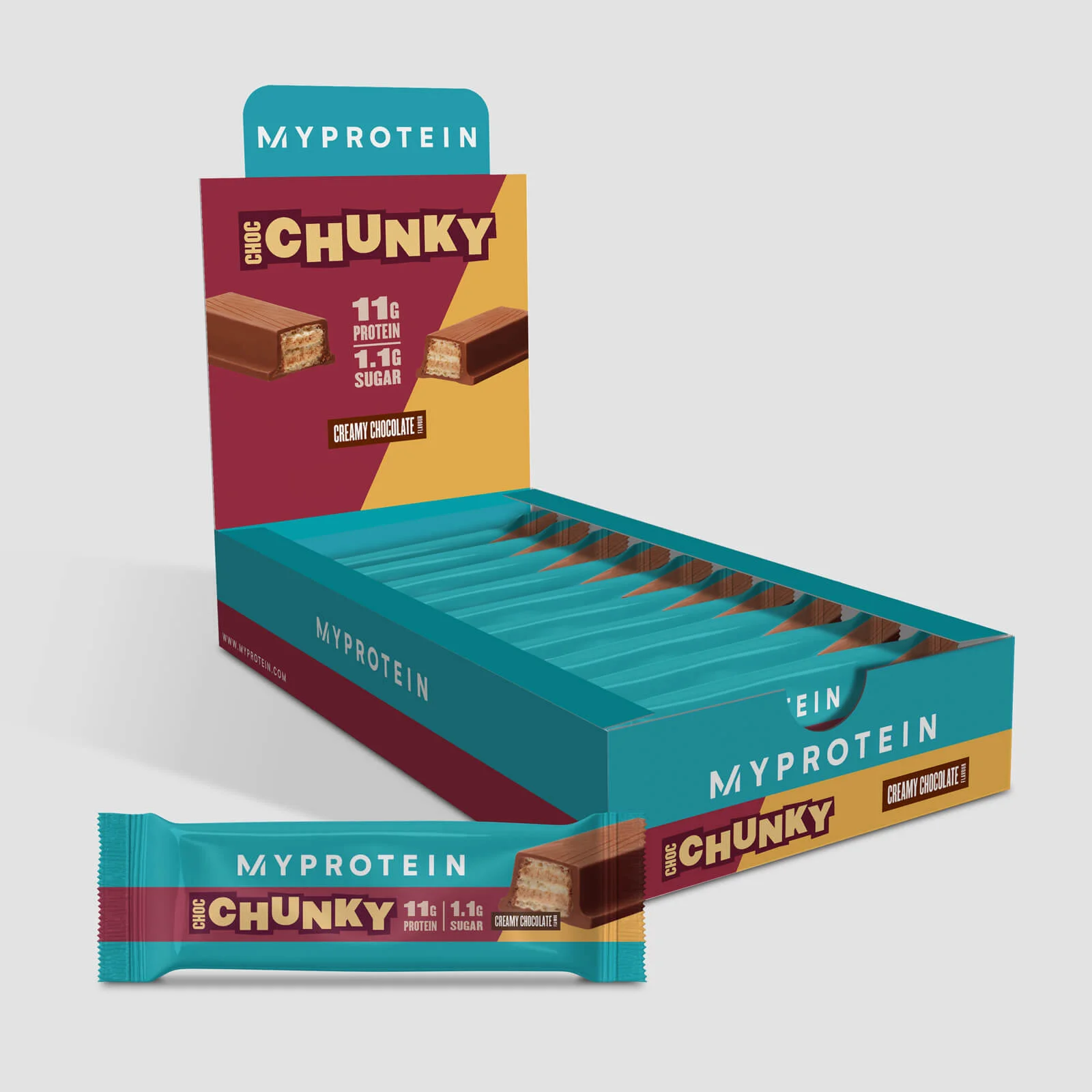Protein Choc Chunky - 10 x 48.7g - Шоколад Изображение 1