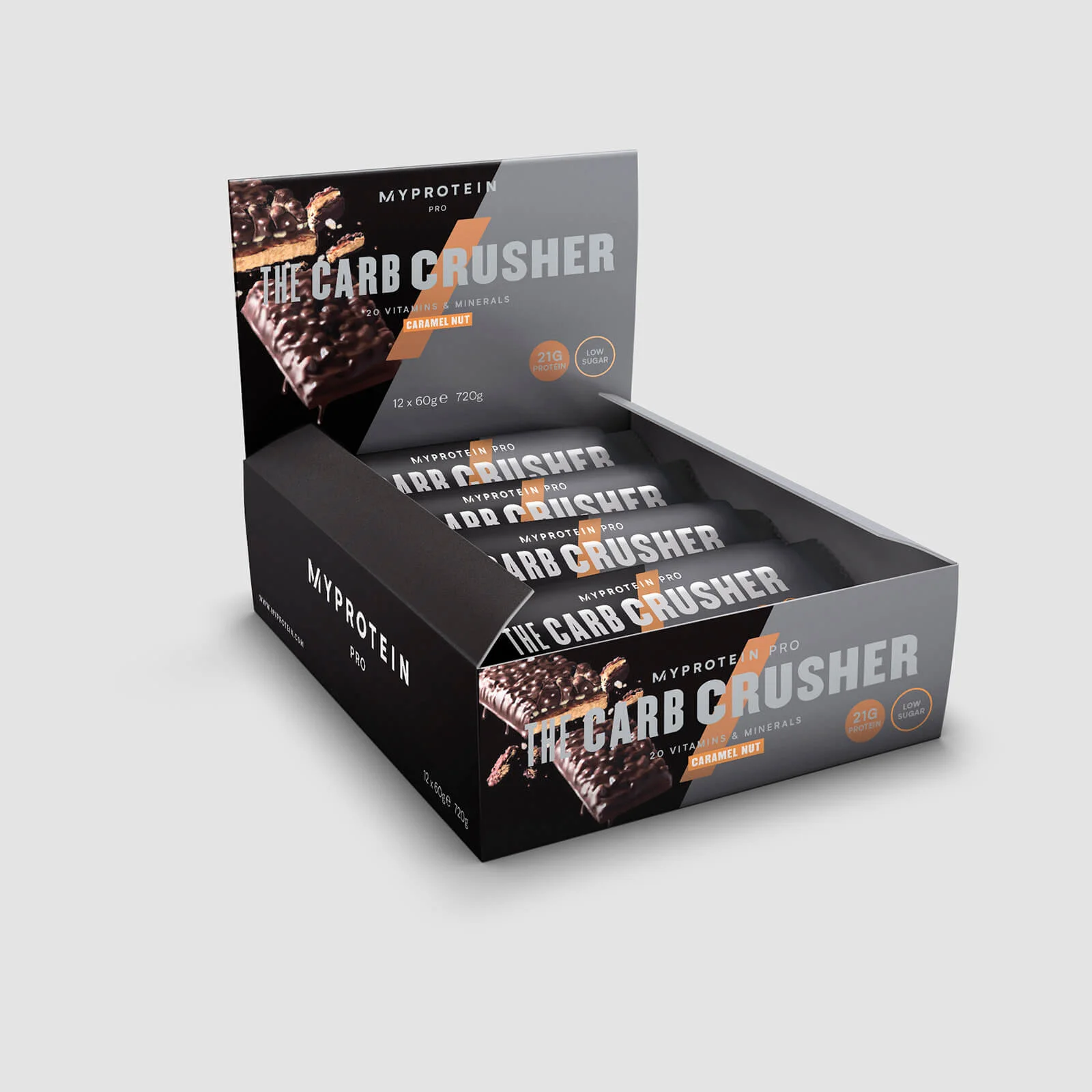 Батончик Carb Crusher - 12 x 60g - Карамель и орех Изображение 1