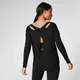 Футболка с длинными рукавами Split - Черная
