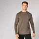 Футболка с длинными рукавами Luxe Classic Crew - Серо-коричневая