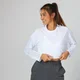Топ с длинными рукавами Boxy, белый