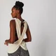 Майка Cross Back, кремовая
