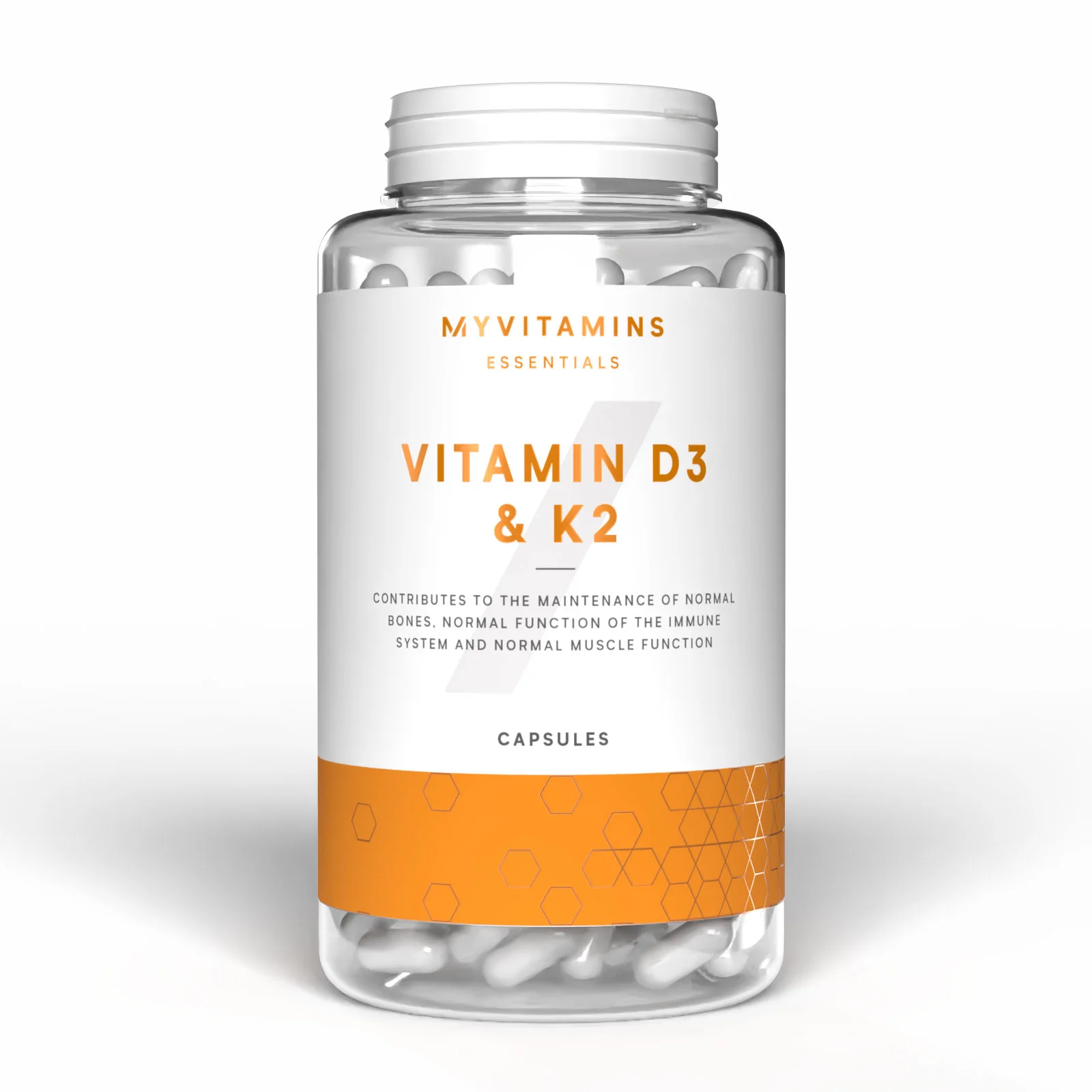 Витамины D3 и К2 в капсулах - 90CAPSULES, 90servings Изображение 1