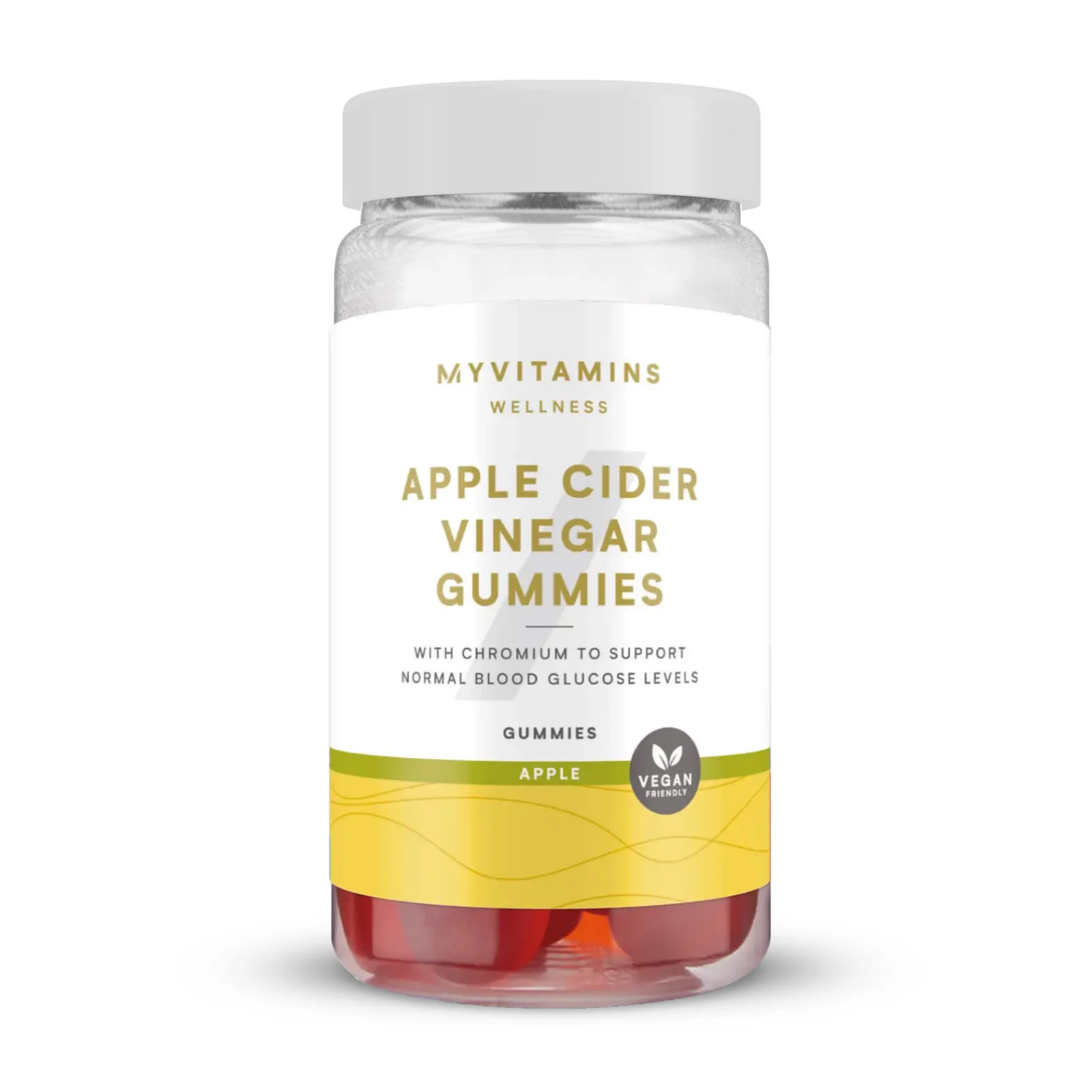 Жевательный мармелад с яблочным уксусом - 60gummies - Яблоко Изображение 1