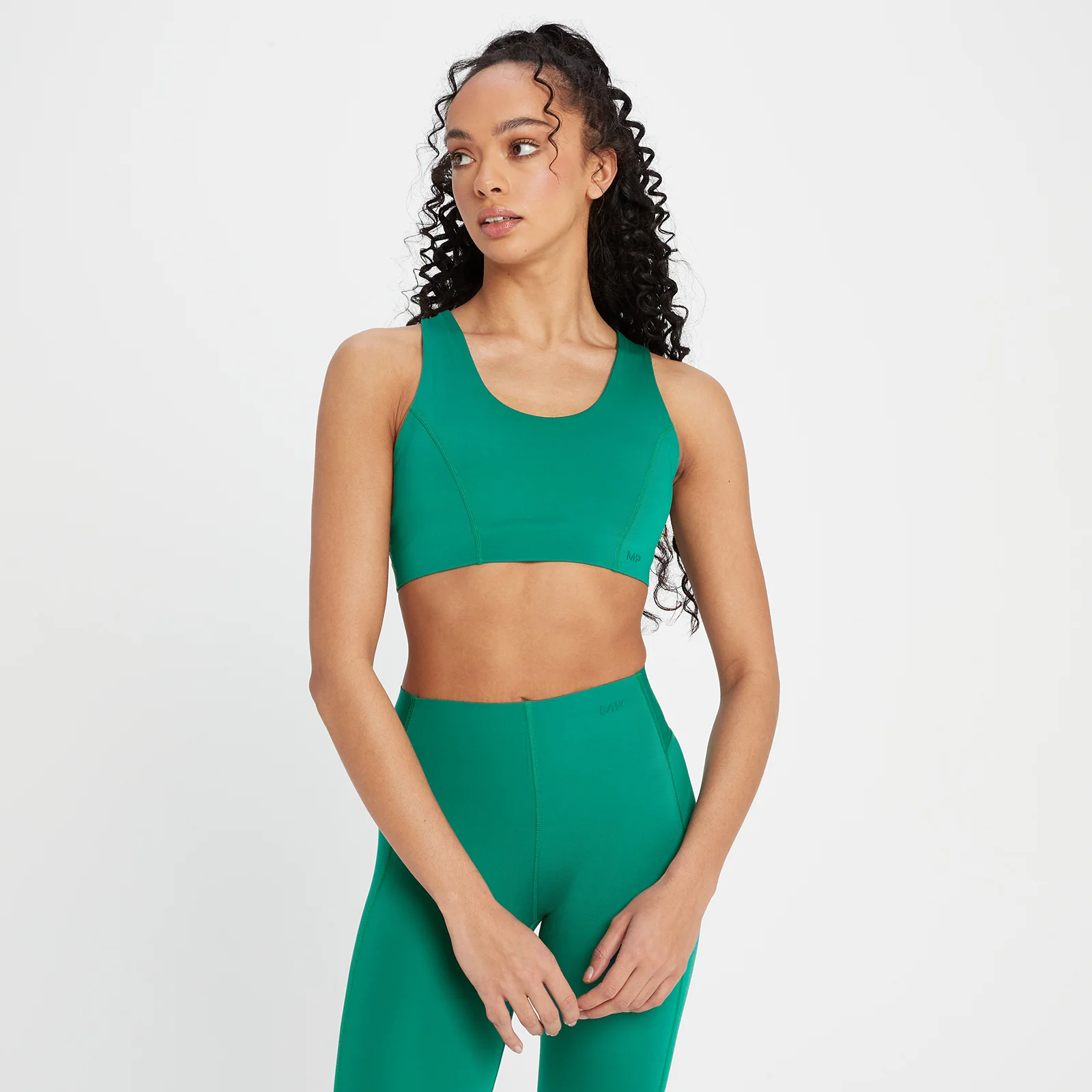 Спортивный бюстгальтер MP Women's Composure Repreve® - Energy Green - XXS Изображение 1