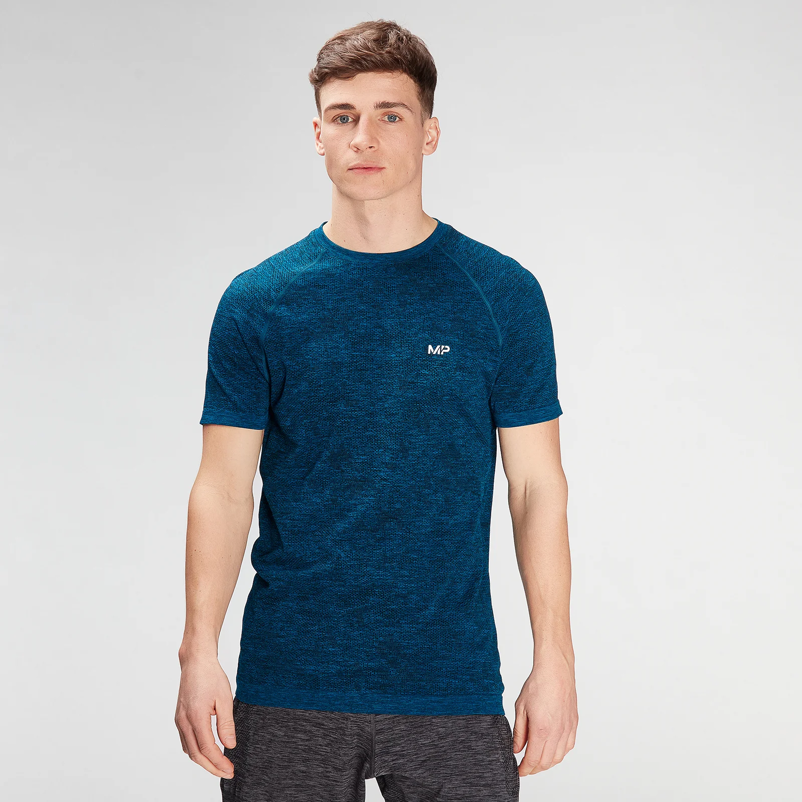 MP Men's Essential Seamless Graphic Short Sleeve T-Shirt- Aqua - XXS Изображение 1