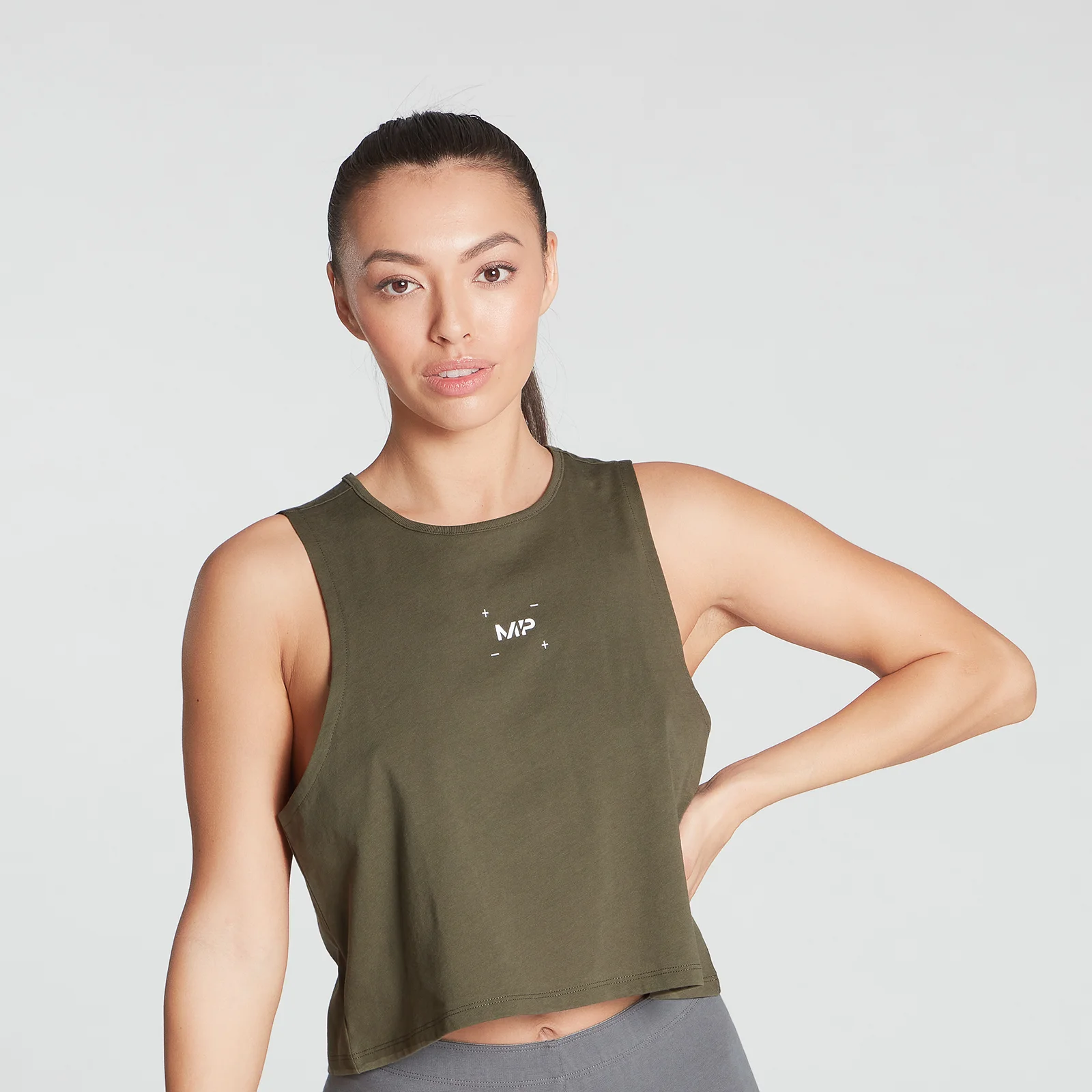 MP Women's Central Graphic Reach Vest - Dark Olive - XXS Изображение 1