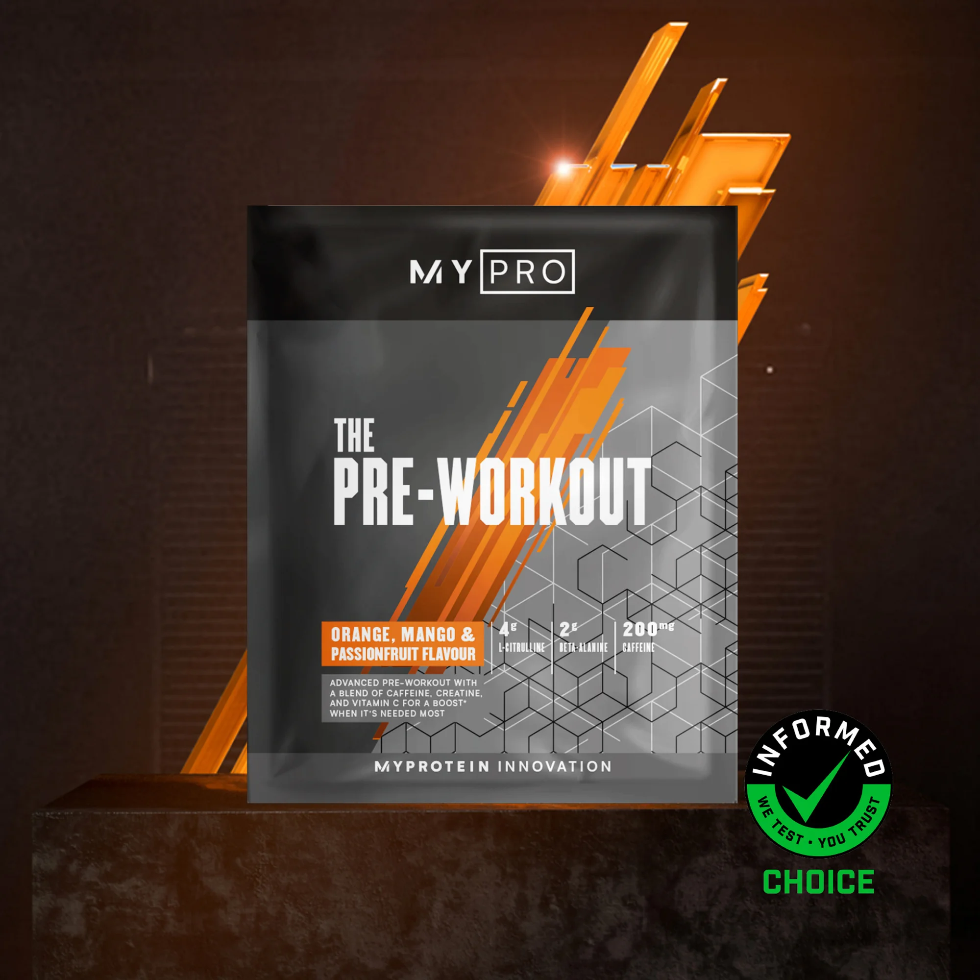 THE Pre-Workout (Sample) - 14g - Апельсин, манго и маракуйя Изображение 1