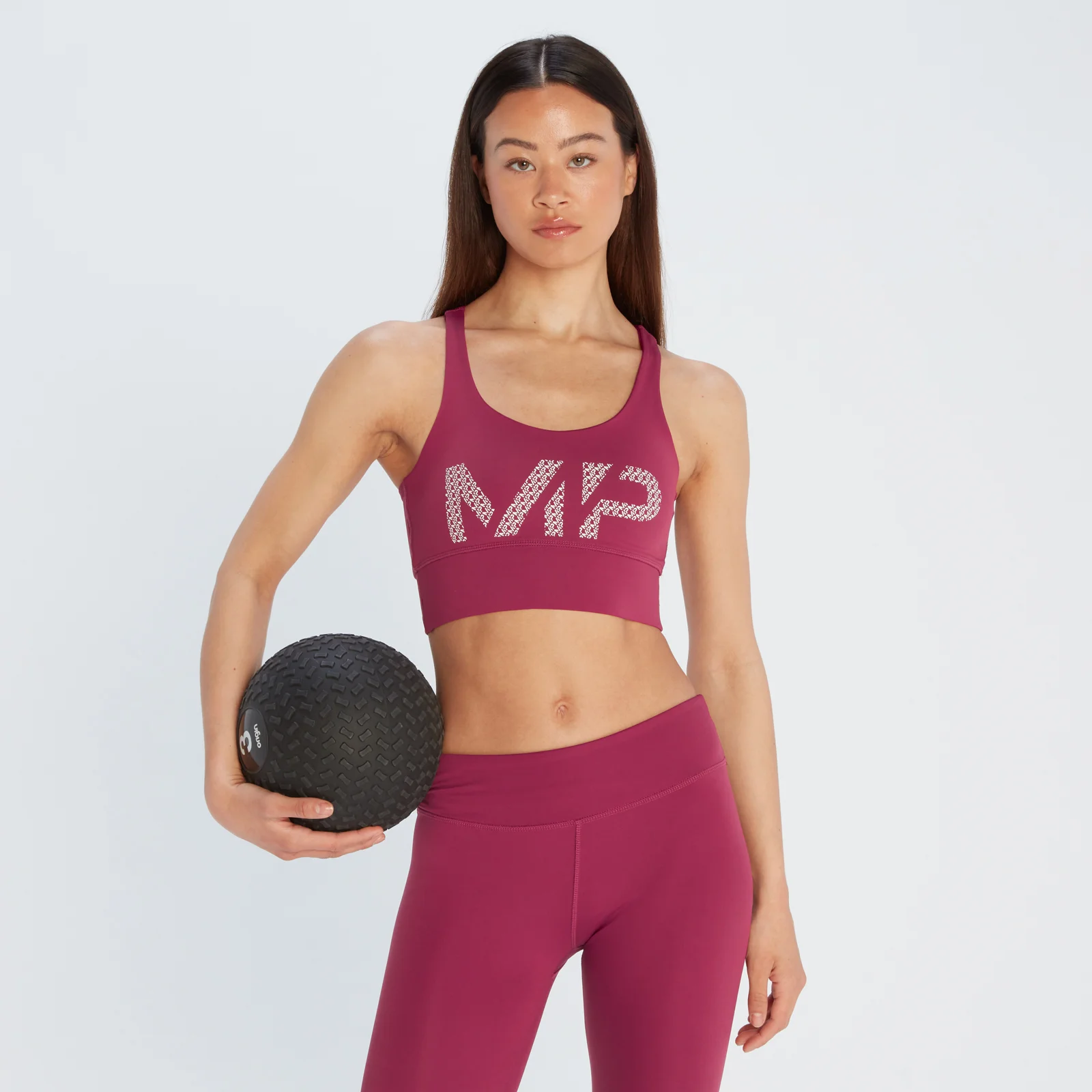 MP Women's Printed Training Bra - Plum - XXS Изображение 1