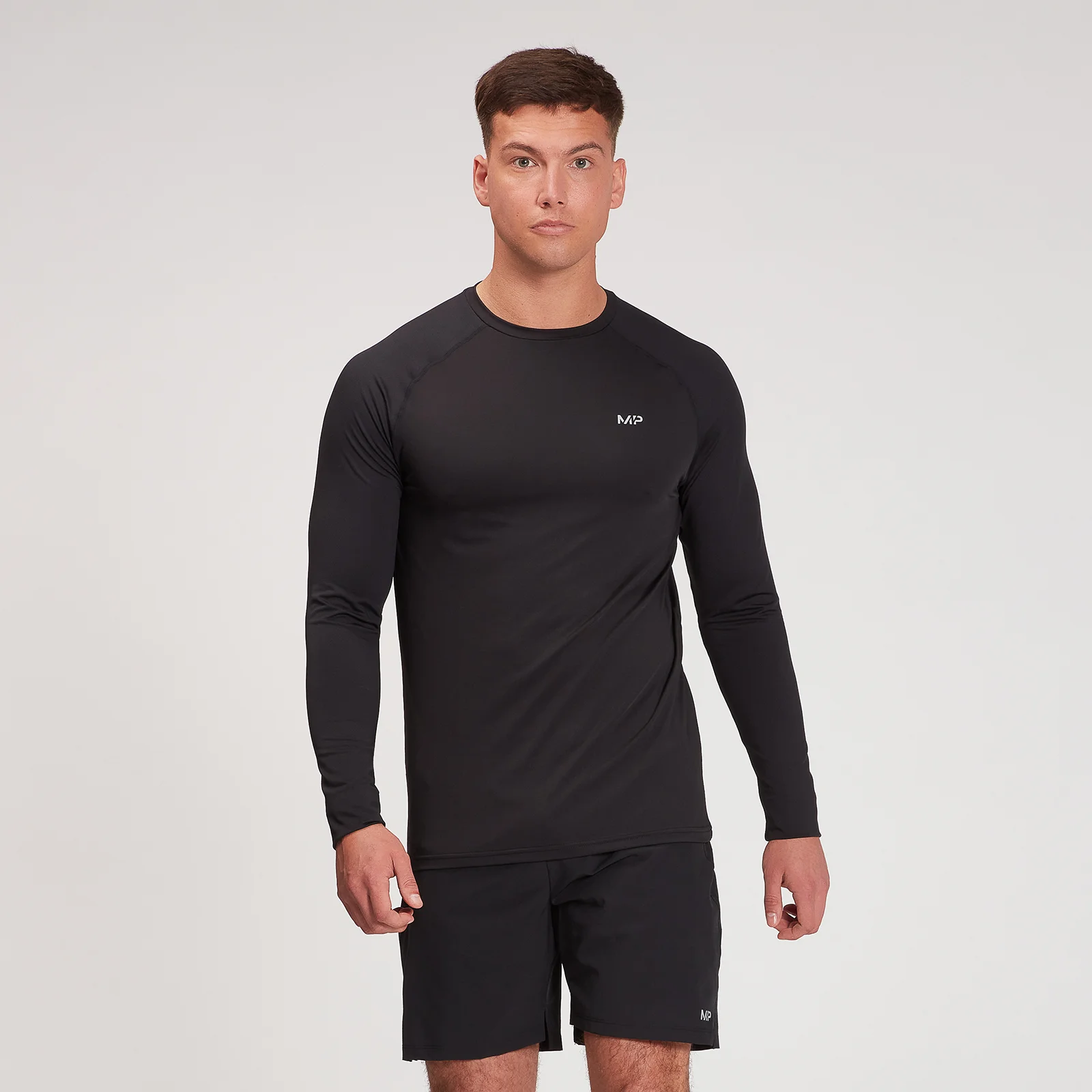MP Men's Velocity Long Sleeve Top - Black - XXS Изображение 1