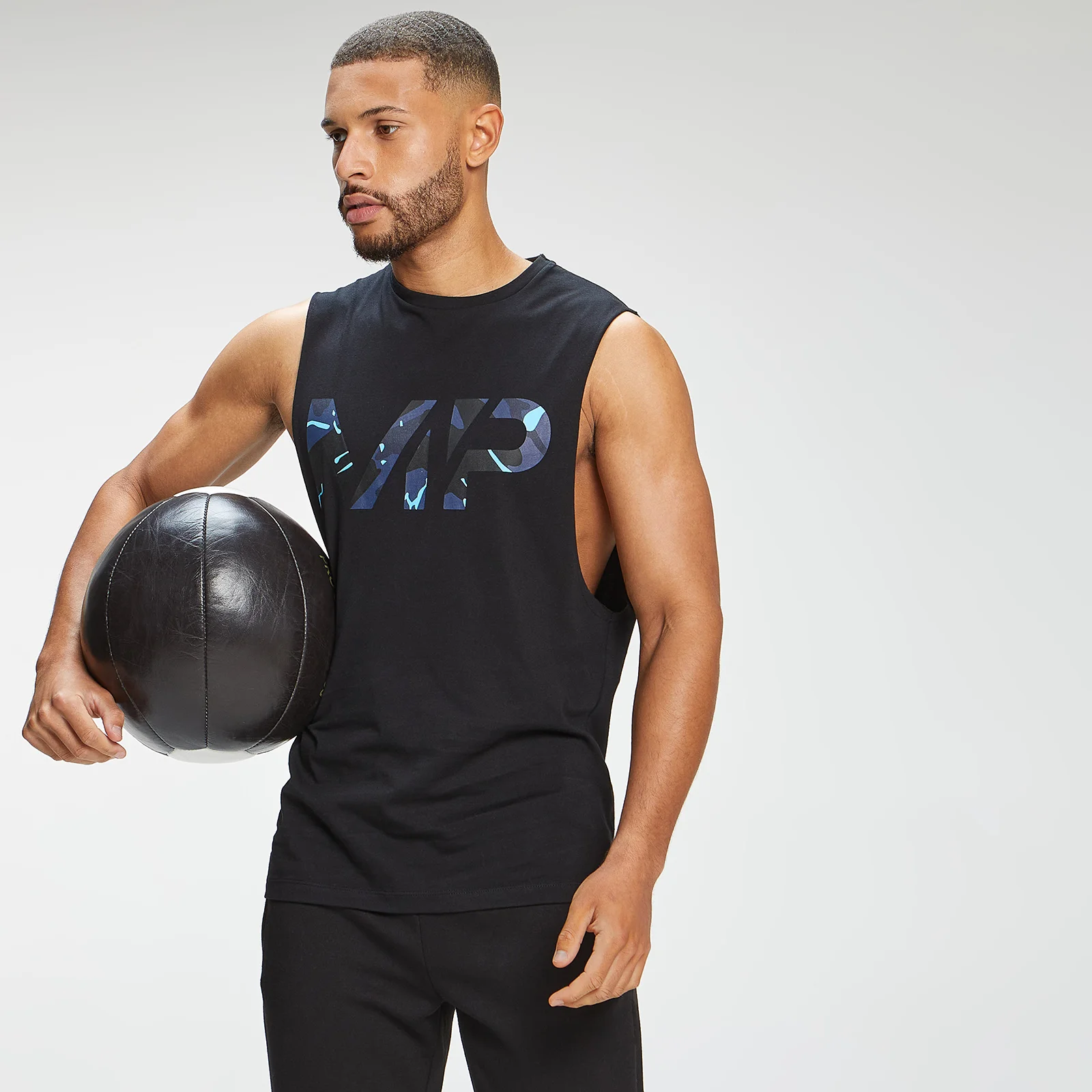 MP Men's Adapt Camo Logo Tank Top | Black/Blue Camo | MP - XXS Изображение 1