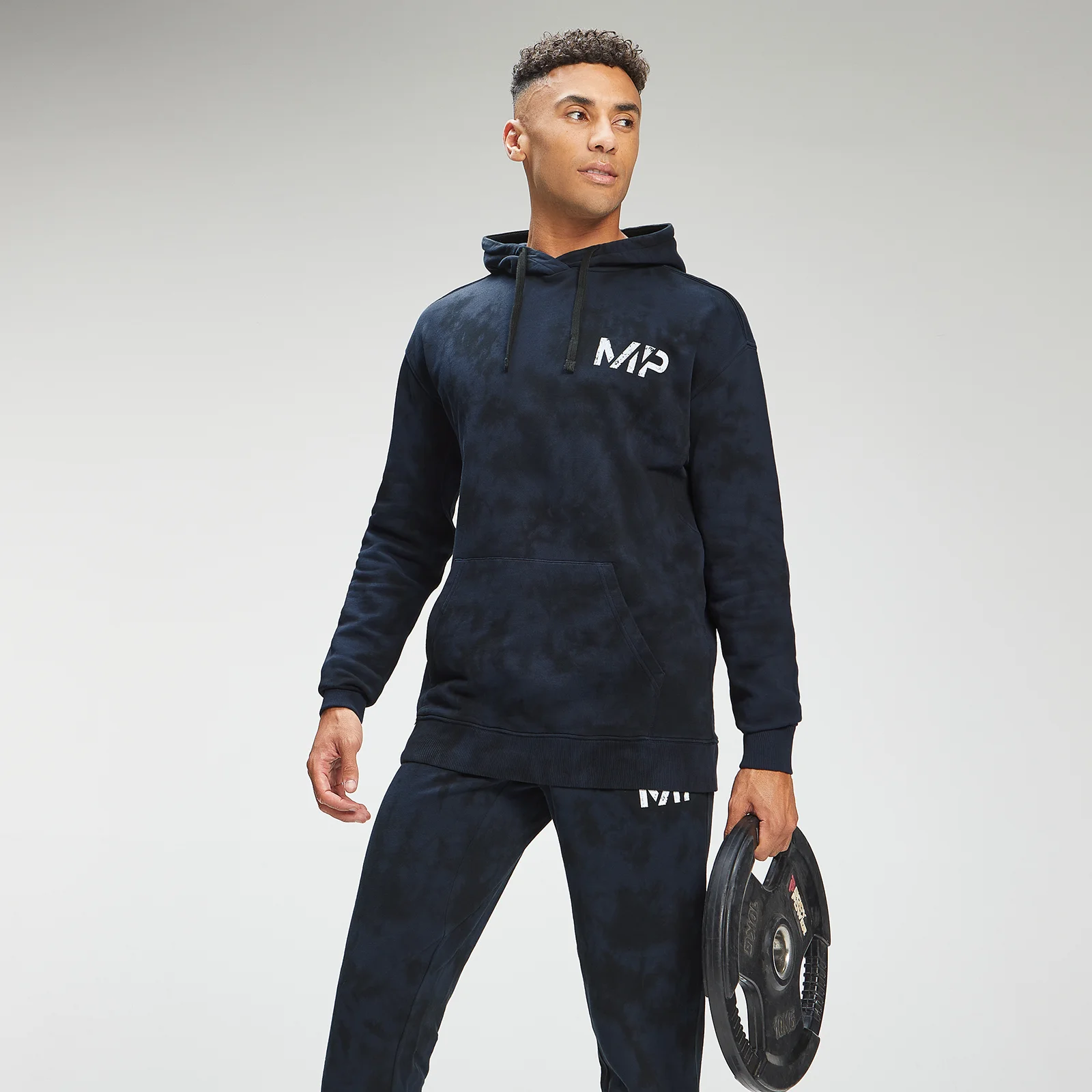 MP Men's Adapt Tie Dye Hoodie - Petrol Blue/Black - XXS Изображение 1