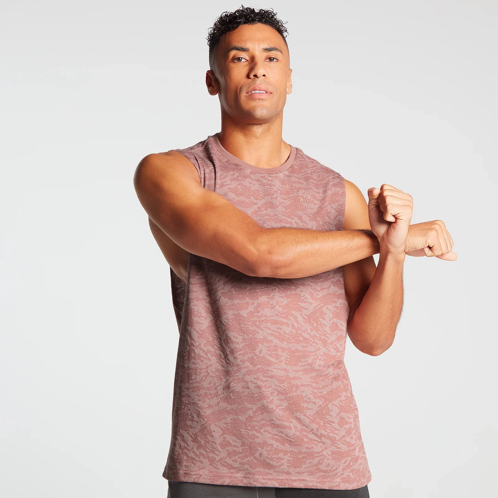 MP Men's Training Camo Tank Top - Dust Pink - XXS Изображение 1