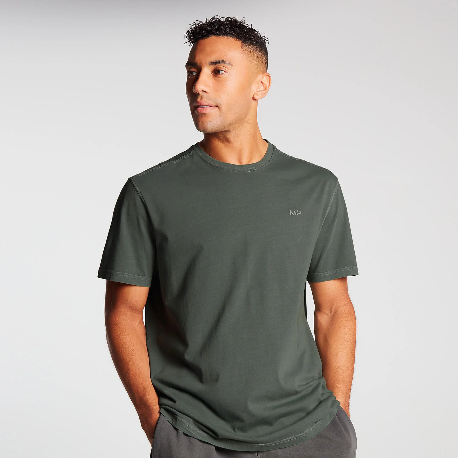 MP Men's Training Short Sleeve Oversized T-Shirt - Vine Leaf - XXS Изображение 1