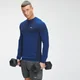 MP Men's Essential Seamless Long Sleeve Top - Intense Blue Marl