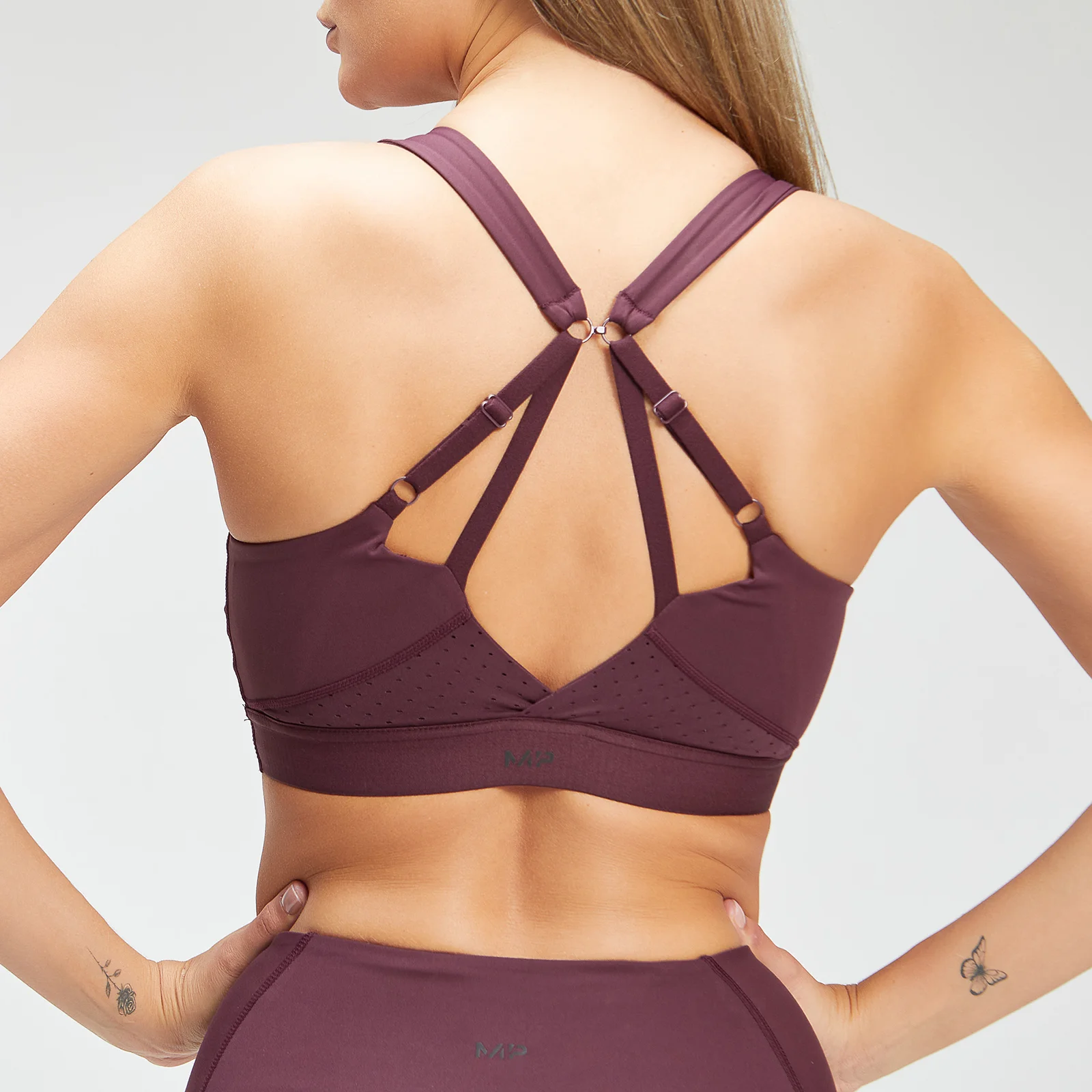 MP Женский спортивный бюстгальтер Power Ultra - порт/черный - XXS Изображение 1