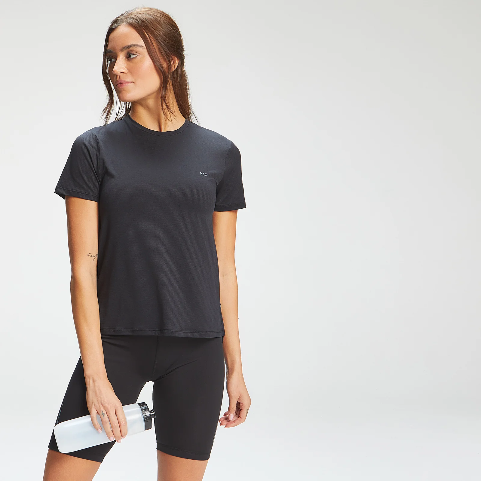 MP Женская футболка Power Ultra Split Back T-Shirt - черный - XXS Изображение 1