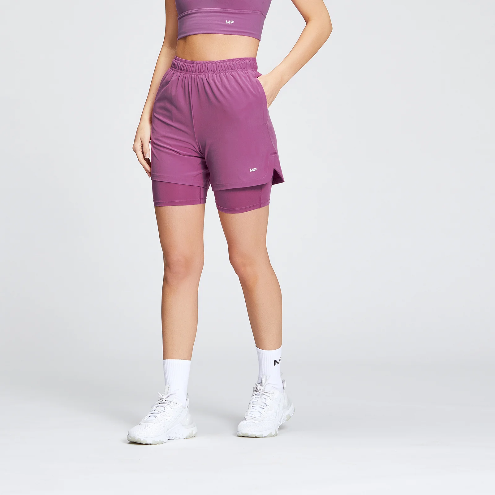 MP Women's Essentials Training 2 in 1 Short - Orchid - XXS Изображение 1