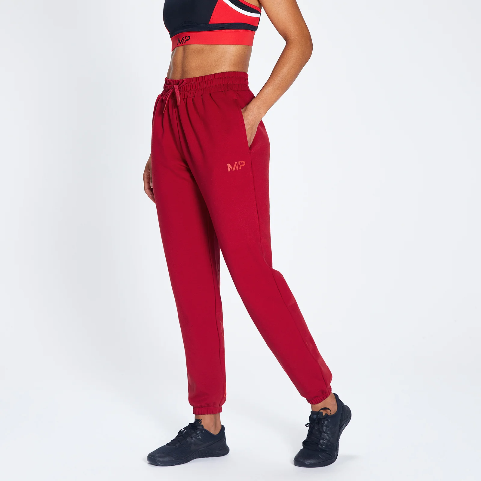 MP Women's Engage Bold Graphic Joggers - Wine/Black - XXS Изображение 1