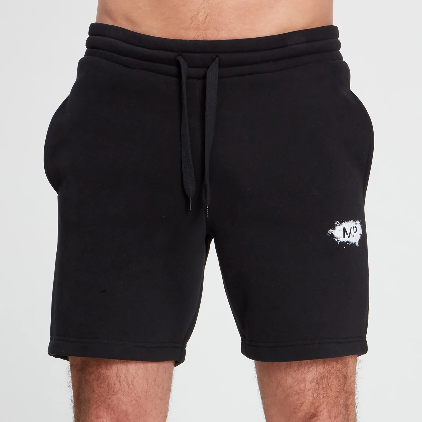 MP Men's Chalk Graphic Shorts - Black - XXS Изображение 1
