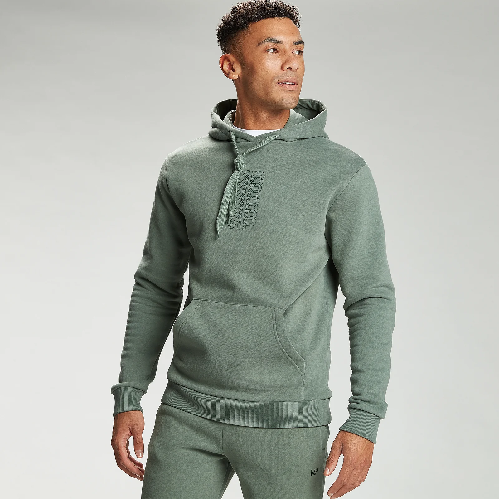 MP Men's Repeat MP Graphic Hoodie - Cactus - XXS Изображение 1