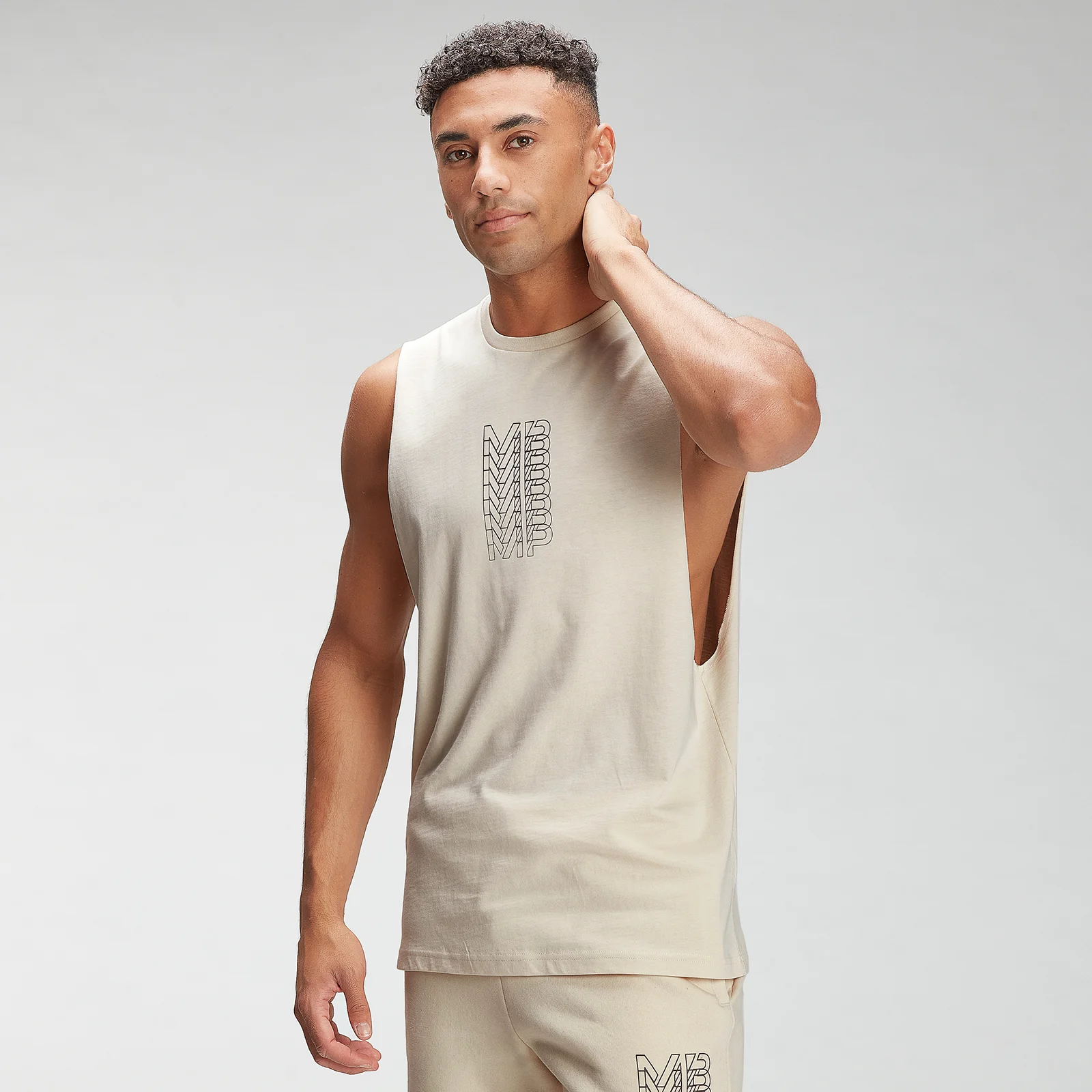 MP Men's Repeat MP Graphic Tank Top - Ecru - XXS Изображение 1