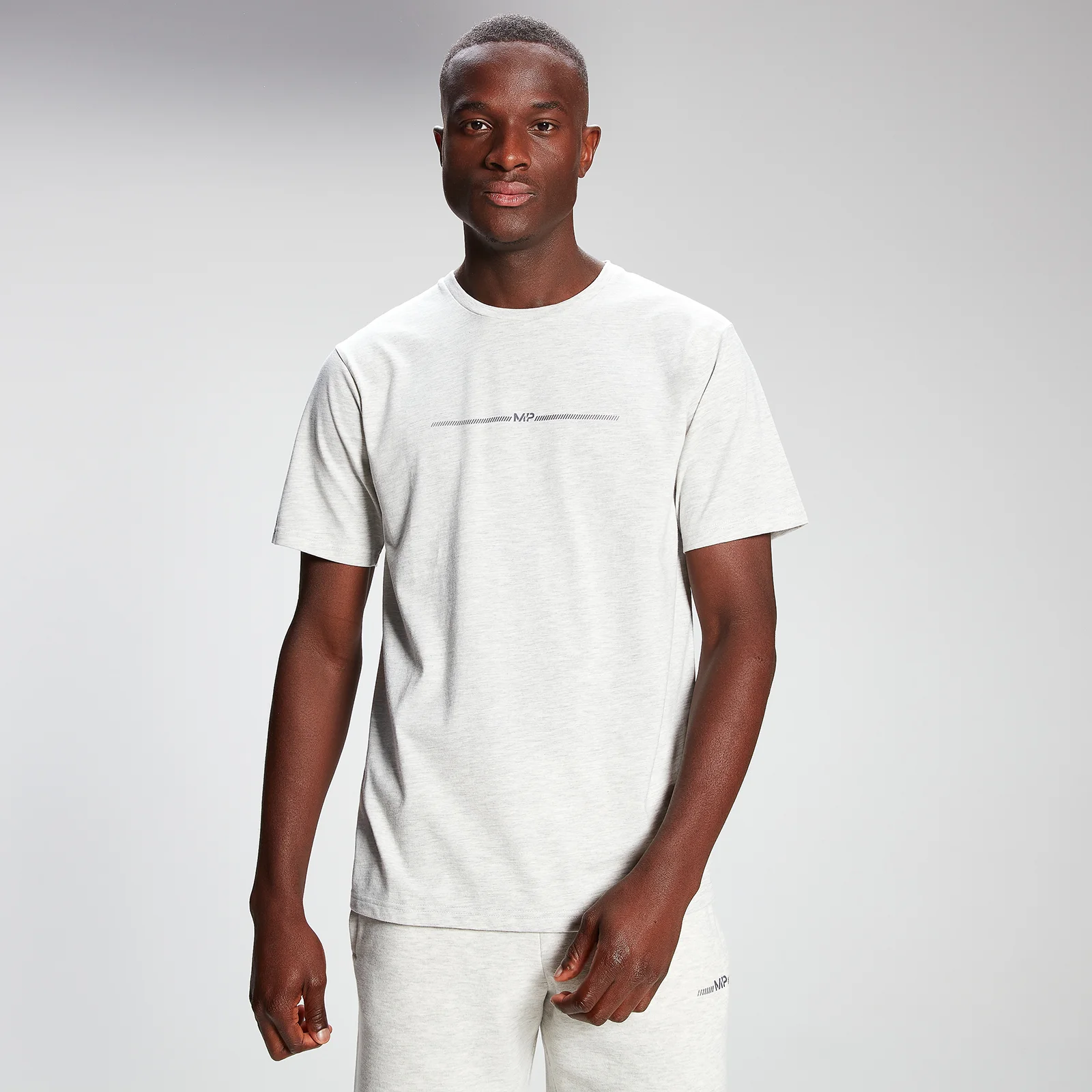 MP Men's Mini Mark Graphic Short Sleeve T-Shirt - Light Grey Marl - XXS Изображение 1