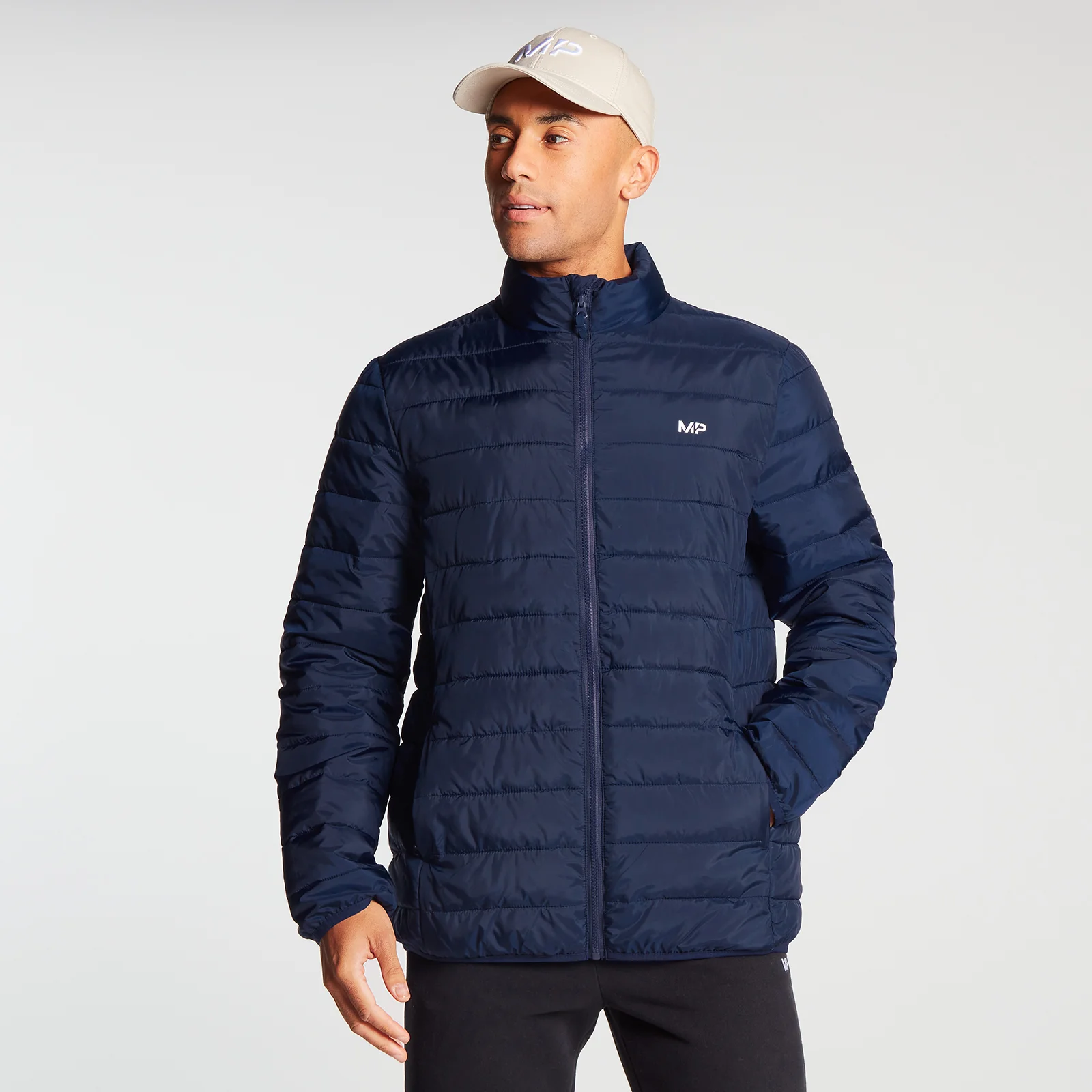 MP Men's Lightweight Packable Puffer Jacket - Navy - XXS Изображение 1
