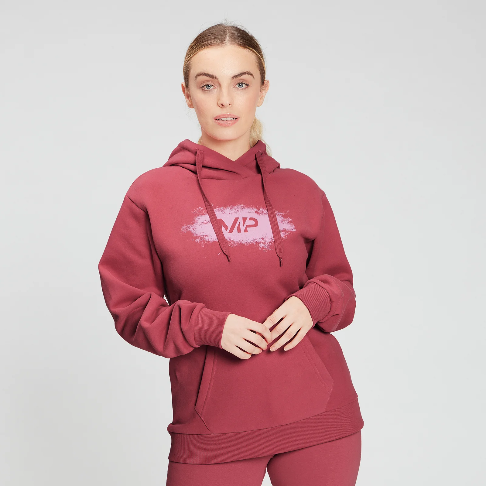 MP Women's Chalk Graphic Hoodie - Berry Pink - XXS Изображение 1