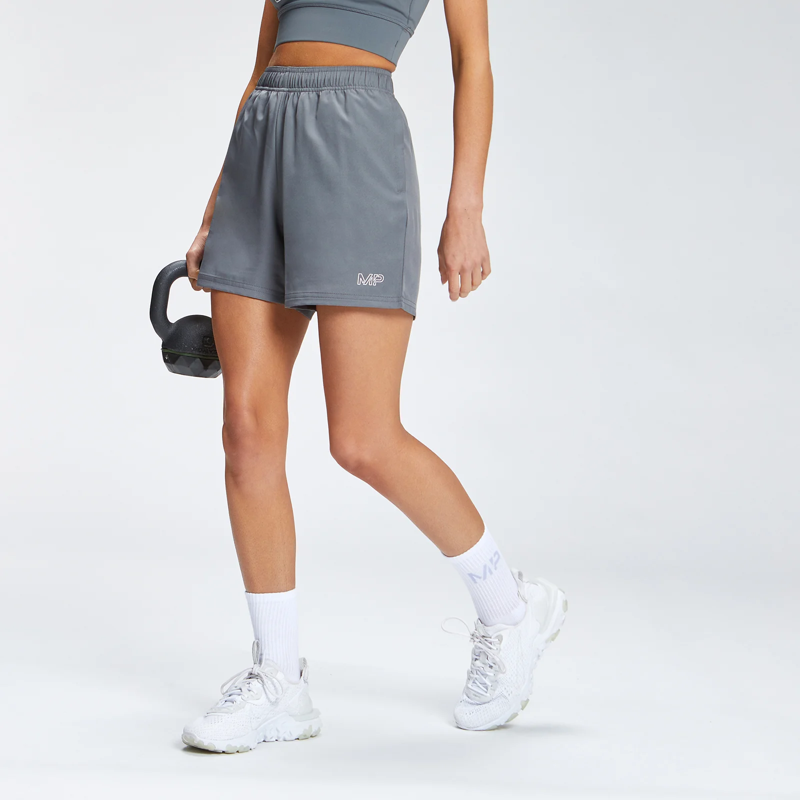 Женские тренировочные шорты MP Repeat Mark Graphic - Carbon - XXS Изображение 1