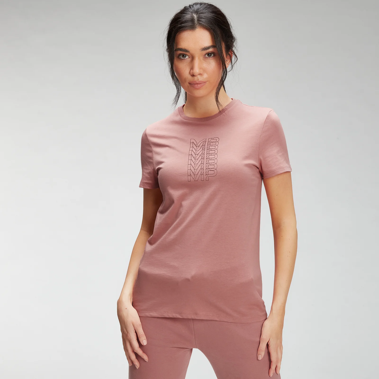 Женская футболка MP Repeat MP T-Shirt - пыльно-розовый - XXS Изображение 1