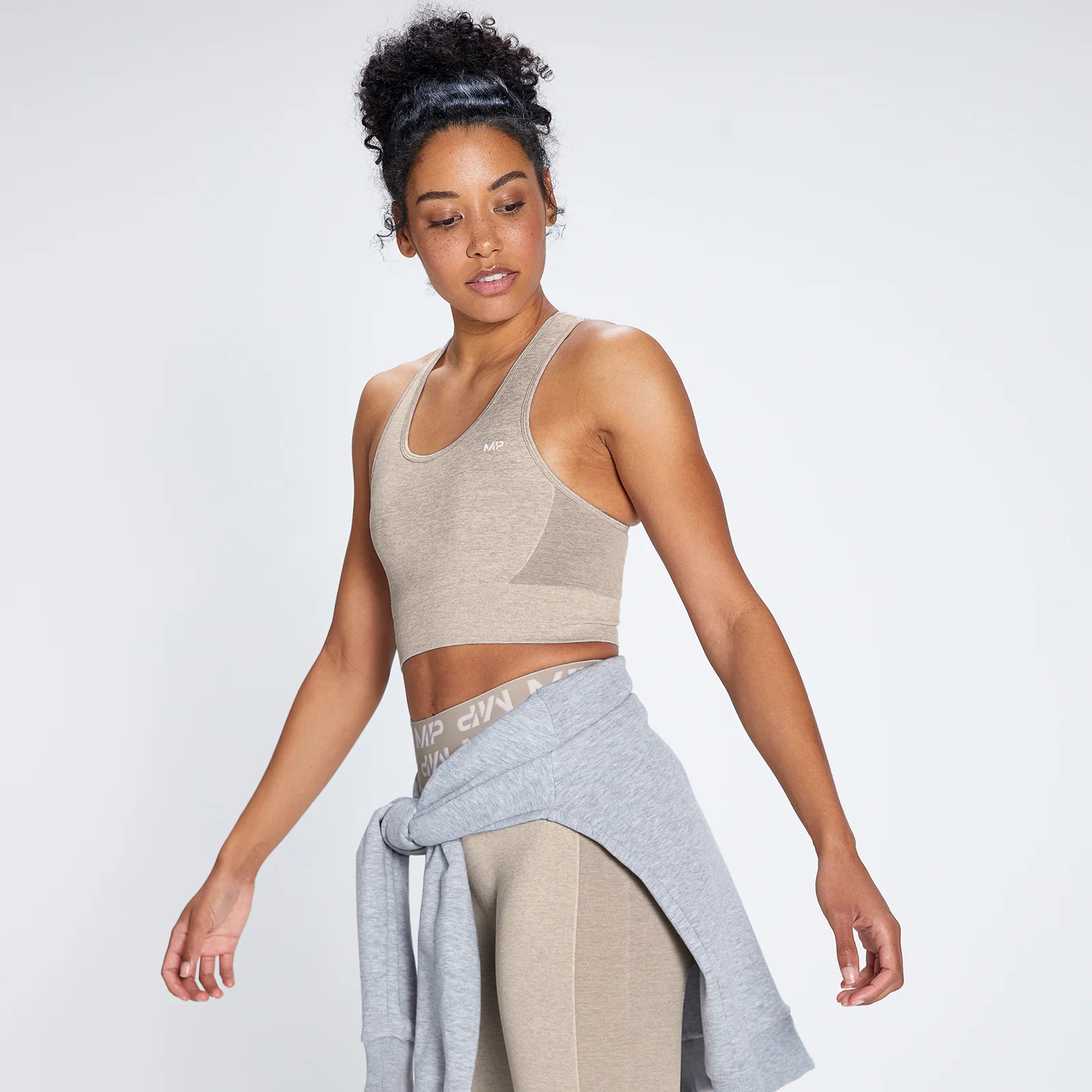 MP Women's Curve Sports Bra - Sesame - XXS Изображение 1