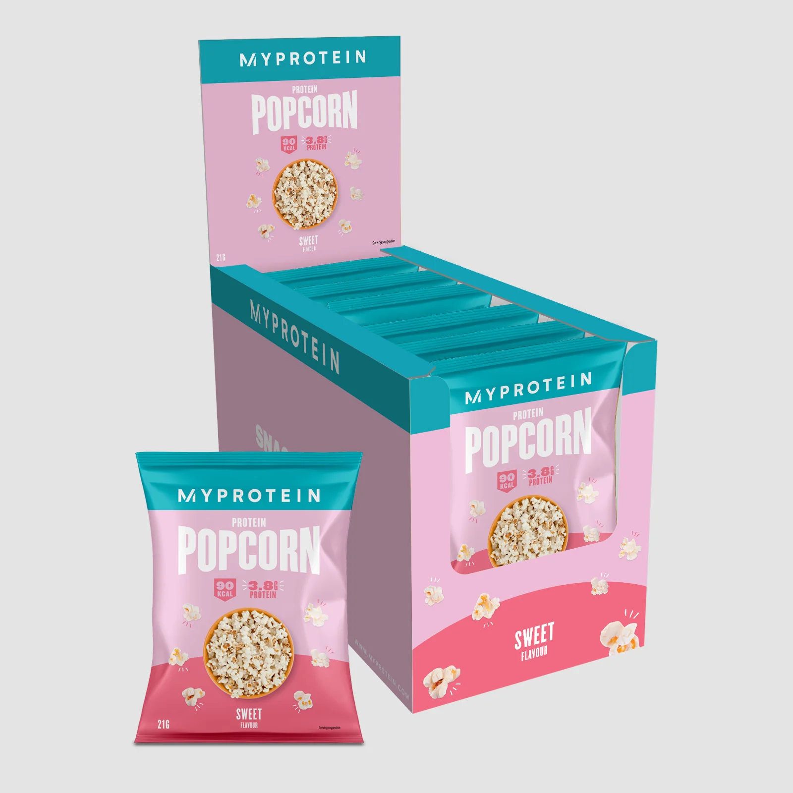 Протеиновый попкорн - 6 x 21g - Sweet Изображение 1