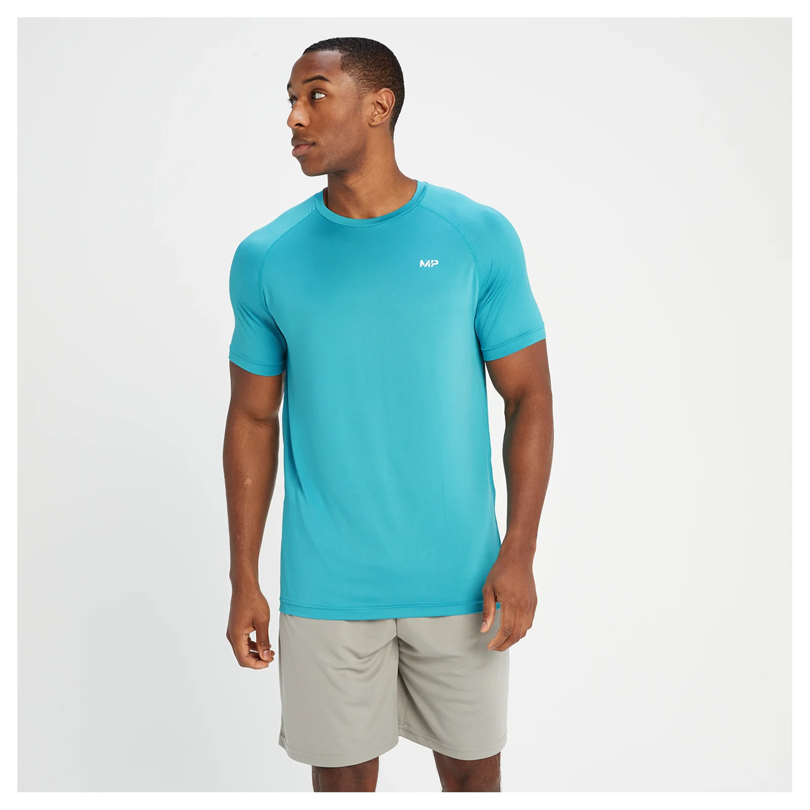 MP Men's Training Short Sleeve T-Shirt - Aqua - XXS Изображение 1