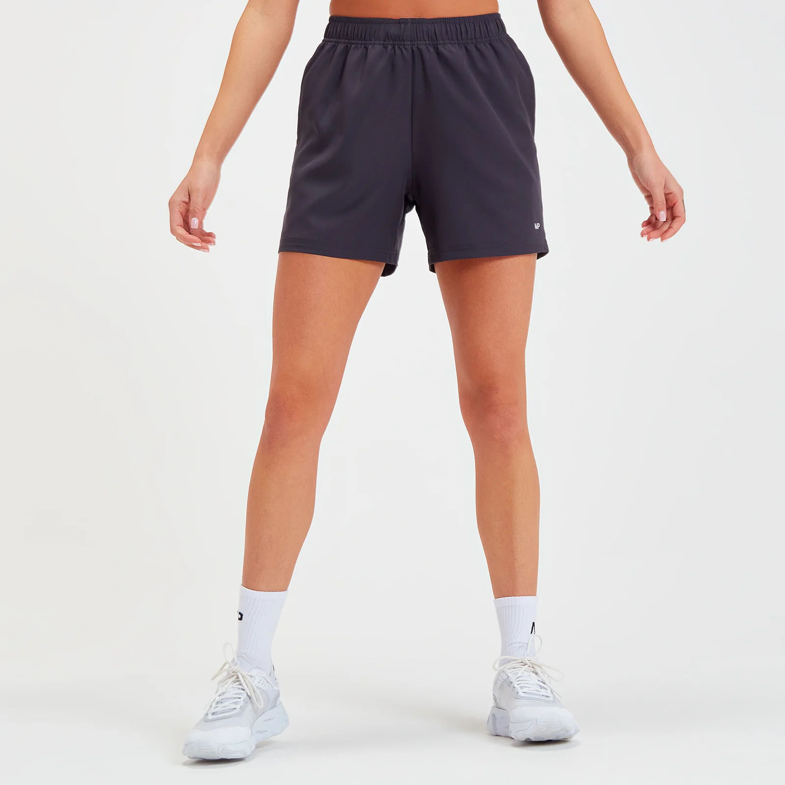 MP Women's Linear Line Graphic Shorts - Gun Metal - XXS Изображение 1