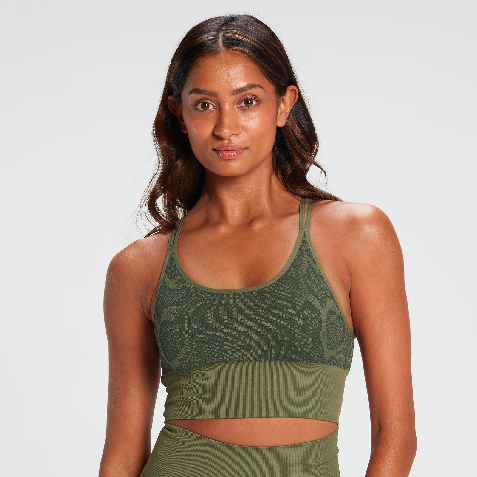 MP Snake Seamless Sports Bra - зеленый - XS Изображение 1