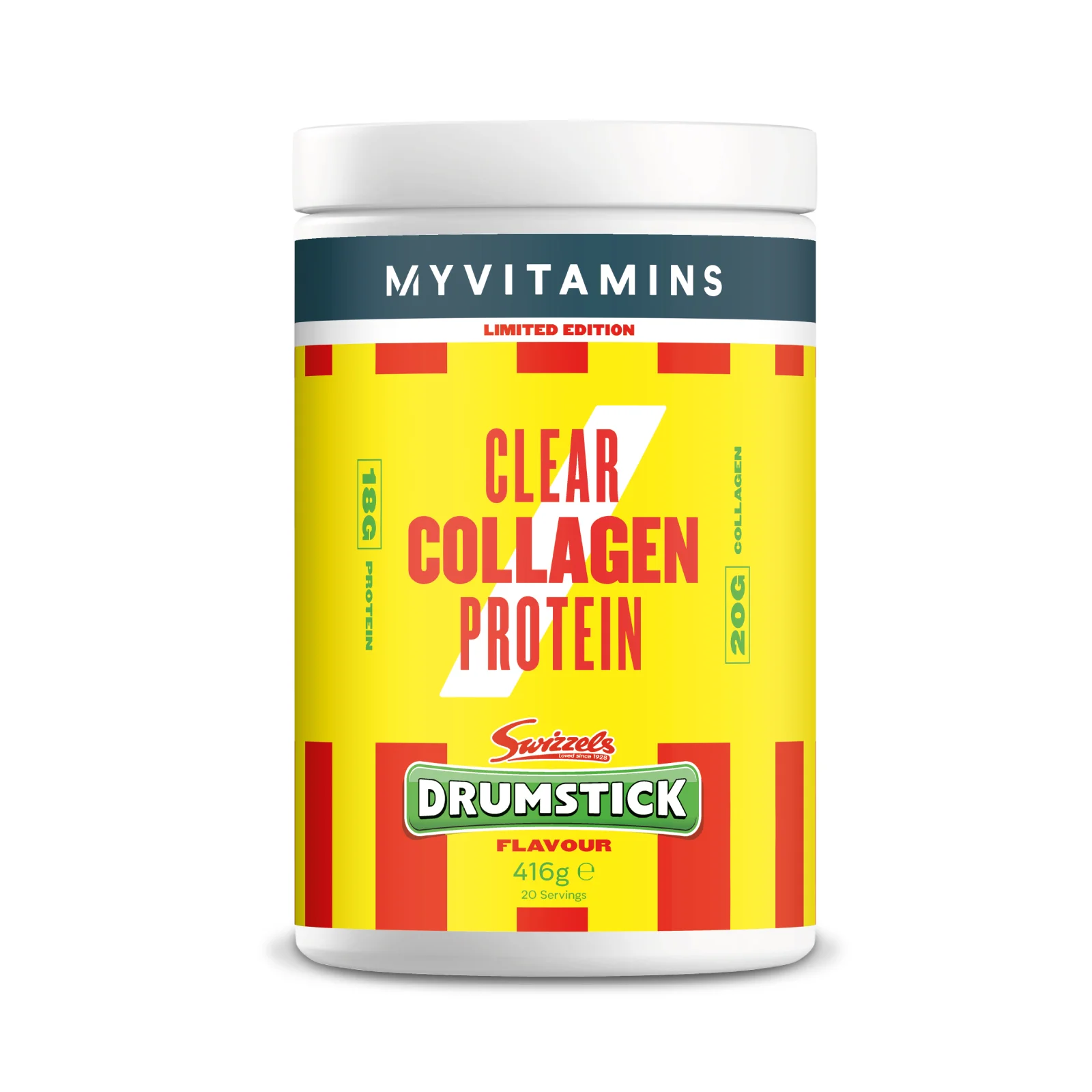 Коллаген Clear Collagen — Drumstick (Swizzels) - 20servings - Refresher Изображение 1