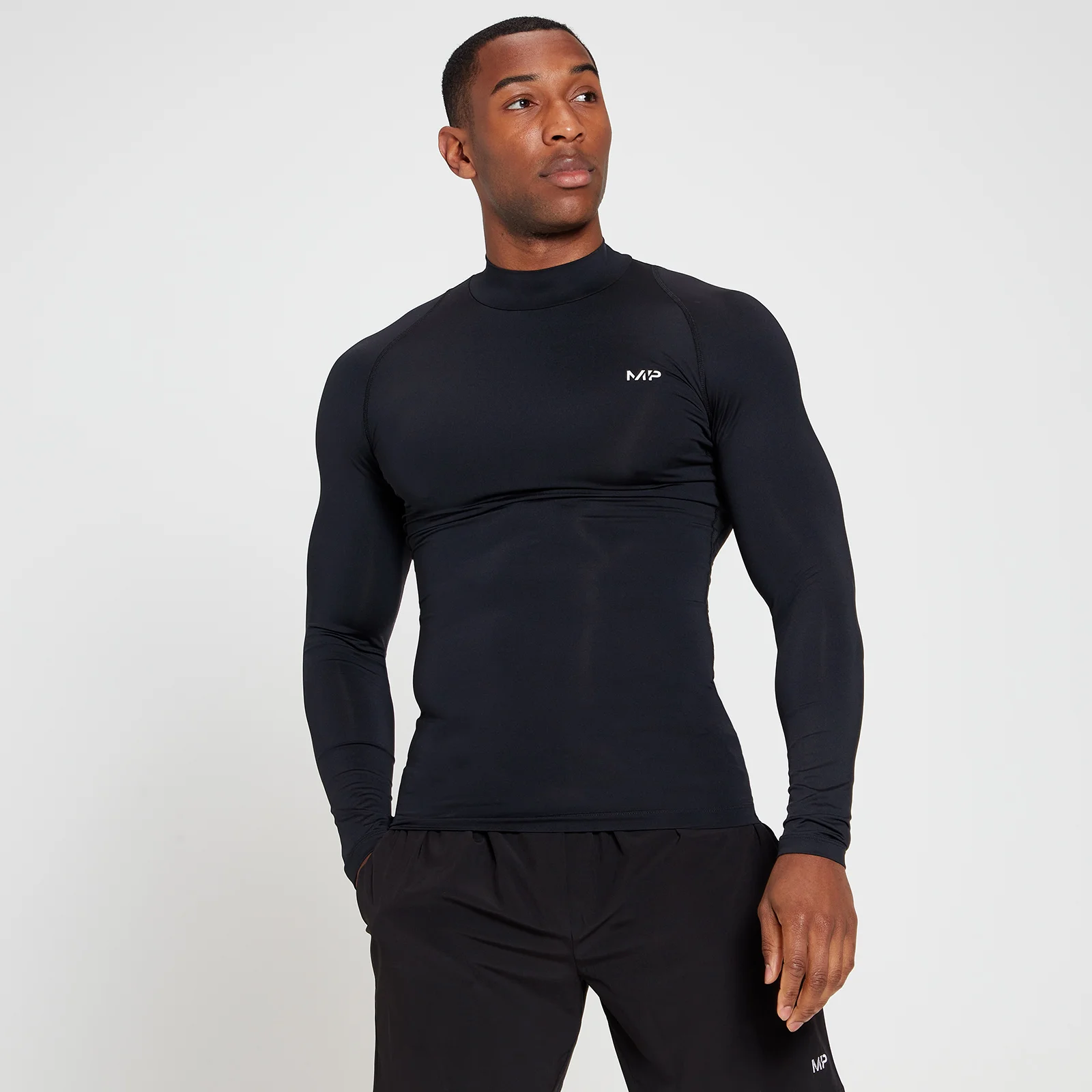 Мужской лонгслив MP Training Base Layer с высоким воротом - XXS Изображение 1