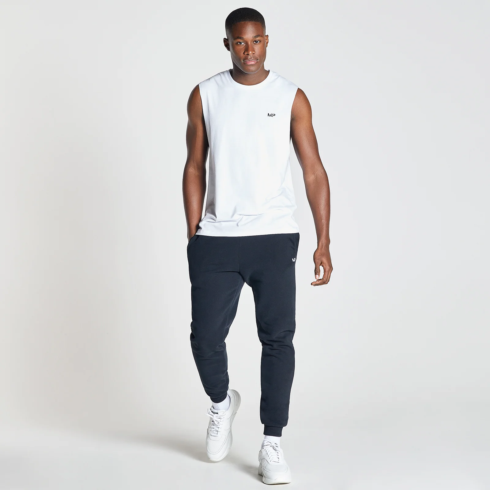 MP Men's Essentials Drirelease Drop Armhole Tank Top - Белый - XXS Изображение 1