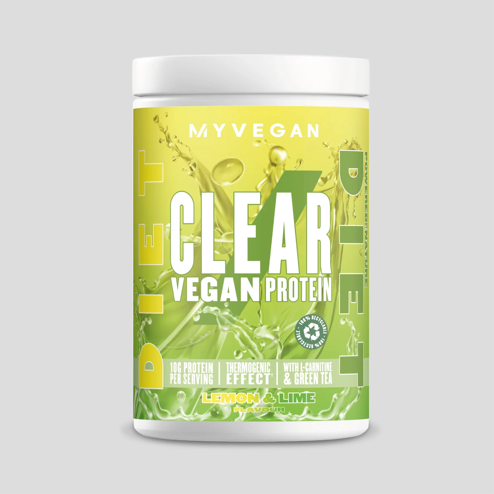 Веганский протеин Clear Vegan Diet - 20servings - Лимон и лайм Изображение 1