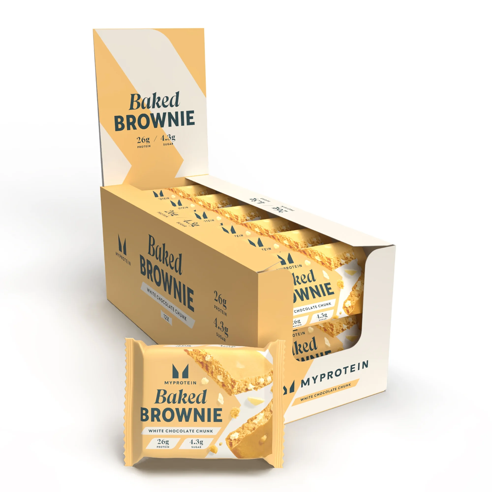 Baked Brownie - 12 x 75g - White Chocolate Chunk Изображение 1