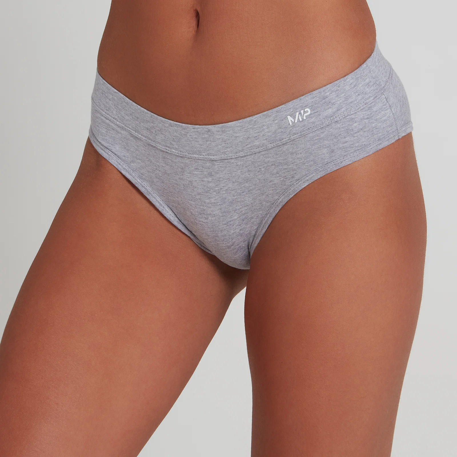 MP Women's Cotton Bikini Brief - Grey Marl - XXS Изображение 1