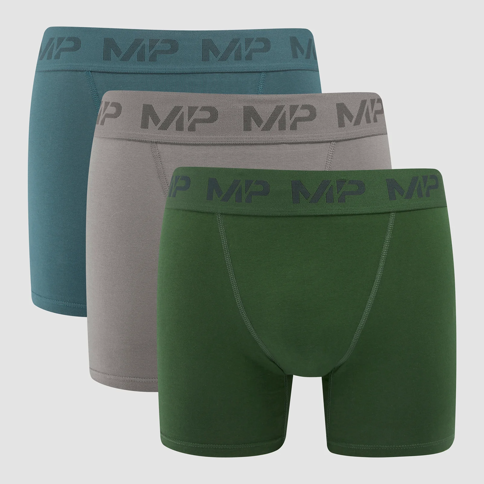 MP Men's Boxers (3 Pack) Carbon/Smoke Blue/Dark Green - XXS Изображение 1