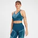 Бесшовное спортивное бра MP Impact Scrunch — бирюзовый цвет