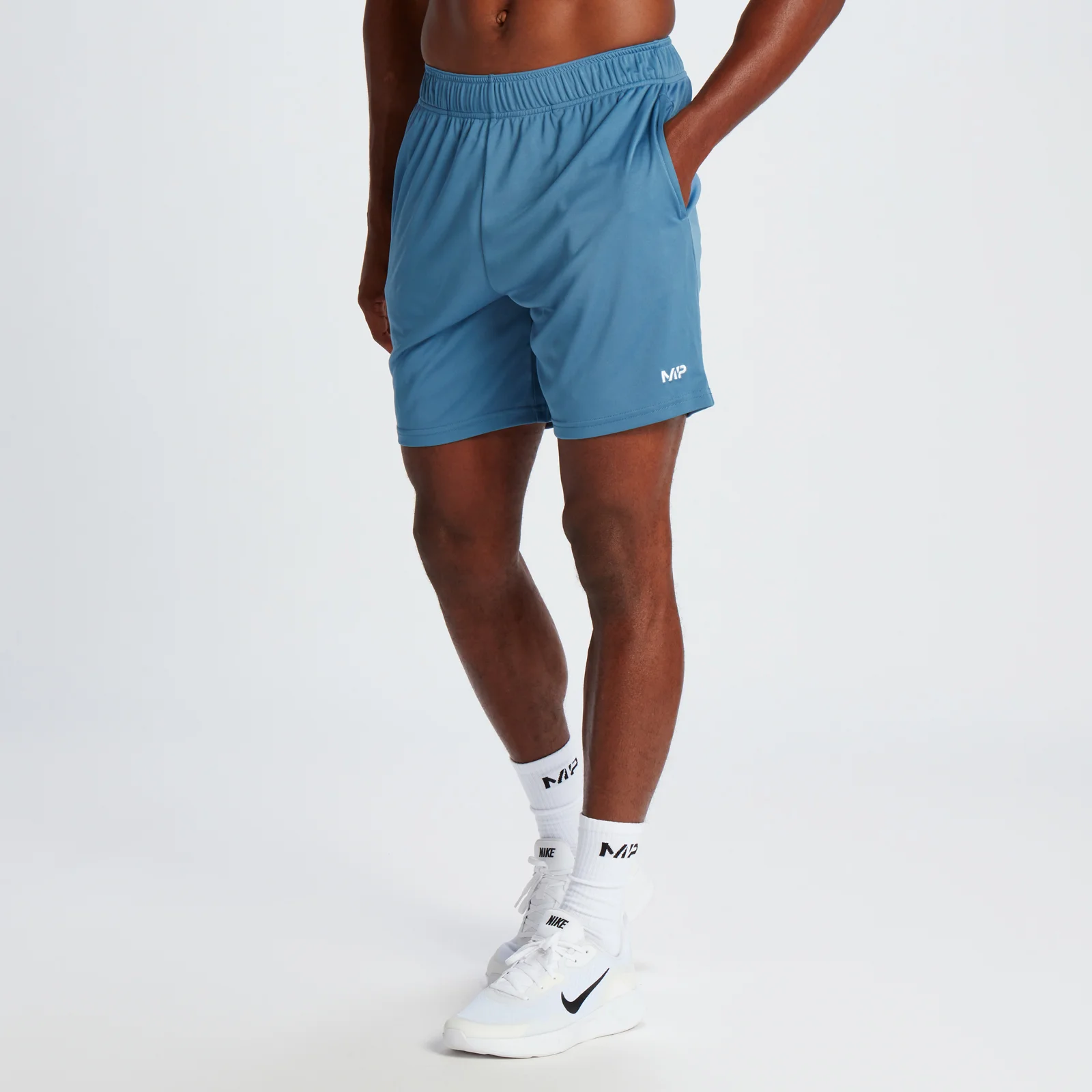 Мужские спортивные шорты MP Lightweight Jersey — Серо-синие - XS Изображение 1