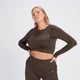 Женский бесшовный укороченный лонгслив MP Shape — цвет кофе