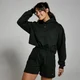 Укороченное женское худи MP Lifestyle из плотной ткани — черный цвет