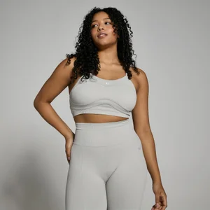 Женское бра MP Lifestyle из ткани в рубчик — светло-серый цвет - Size M