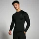 Мужской компрессионный спортивный топ MP Training с длинными рукавами — черный цвет